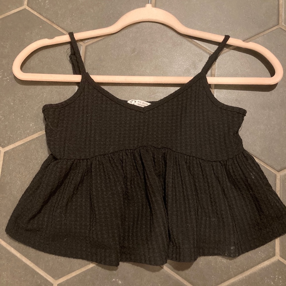 Girls black tank top